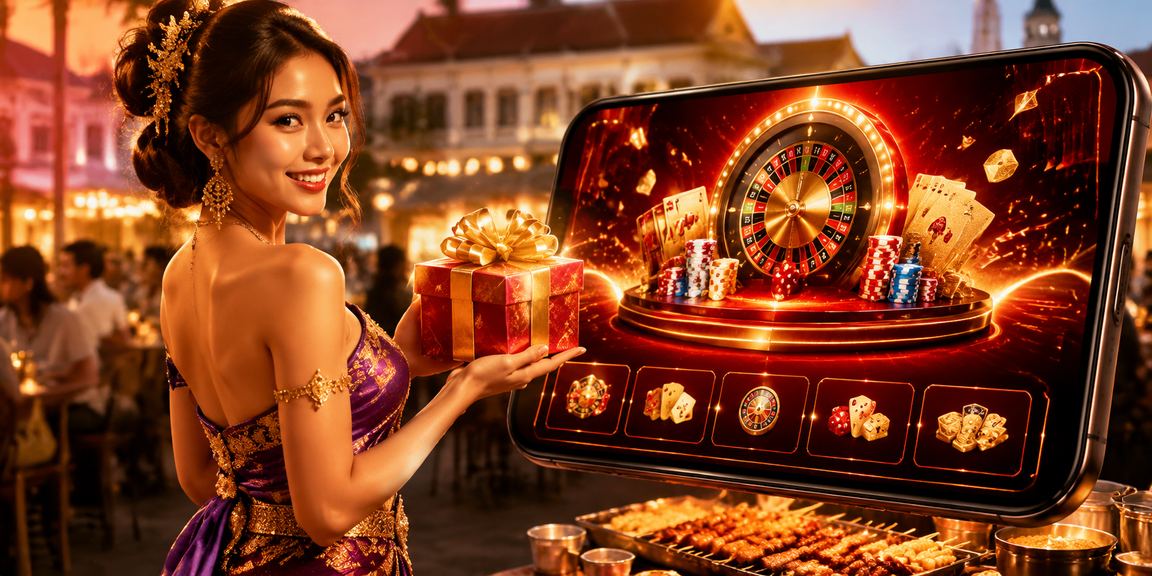 Pengguna memainkan casino mobile di kafe Vietnam dengan nuansa santai dan modern